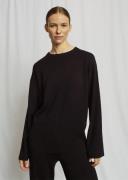 Bruun & Stengade BS Adalyn Knitwear Merino Wool Blend Kvinde Black Swe...