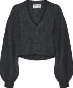 Vero Moda Vmmay LS Vneck Knit Cardigan VMA Kvinde Dark Grey Melange Ca...