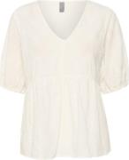 Culture Cueve Blouse Kvinde Spring Gardenia Kortærmede Bluser Str L - ...