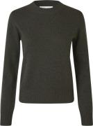 Samsøe Samsøe Charlotte Knit Sweater 15010 Kvinde Black Olive Sweaters...