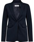 MANGO Fitted Suit Jacket Kvinde Navy Blazere Plus Size Str 32 - hos Ma...