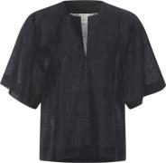 Heartmade ¤ Tanit top HM ¤ Kvinde Black Kortærmede Bluser Str 40 - hos...