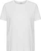 A-VIEW Stabil top s/s Kvinde White Kortærmede T-shirts Str XS - hos Ma...