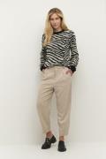 Kaffe Kamerle Pants Suiting Kvinde Feather Gray Bukser Med Brede Ben R...