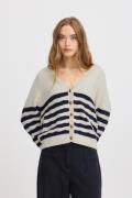 Atelier Rêve Irmaise CA Kvinde Maise Braided Stripe Cardigans Loose Fi...