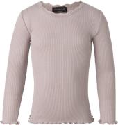 Rosemunde Silk Tshirt Regular ls w/ Lace Str 4 år - Lyserød Langærmede...