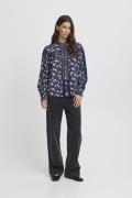 Atelier Rêve Irflorentina SH Kvinde Flowers And Dots Skjorter Loose Fi...