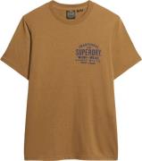 Superdry Machined Goods Workwear TEE Mand Dark Tobacco Marl Kortærmede...