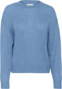 Part Two Lindipw PU Kvinde Parisian Blue Sweaters Relaxed Fit Str L - ...