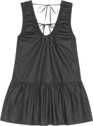 Ganni Cotton Poplin Mini Dress Kvinde Black Korte Kjoler Str 40 - hos ...