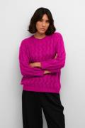 Kaffe Kalena Knit Pullover Kvinde Festival Fuchsia Sweaters Str L - ho...