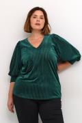 Kaffe Curve Kccacanna Blouse Kvinde Garden Topiary Cc. Langærmede Blus...