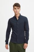 Casual Friday Cfarthur LS BU Jersey Shirt Mand Dark Navy Langærmede Sk...