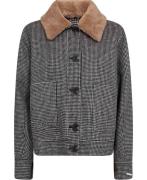 Marella Morris Pea Coat Wool Blend Kvinde Black Overgangsjakker Str 42...