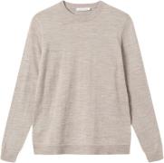 Wood Wood Beckett Classic Merino Jumper Mand Light Sand Sweaters Str L...