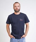 ELSK Earth Loving Men's Brushed Tshirt Mand 100 Dark Navy Kortærmede T...