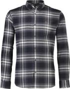 Lindbergh Brushed Checked Shirt L/S Mand Sort Langærmede Skjorter Str ...