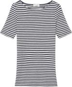 Marc O’Polo Tshirt, Short Sleeve, Boat Neck, s Kvinde Multi/night Sky ...