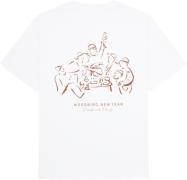 Woodbird Wbbaine Family Tee Mand White Kortærmede T-shirts Str L - hos...