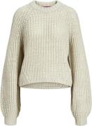 JJXX Jxkelly Chunky Crew Neck Knit SN Kvinde Bone White Toppe Regular ...