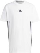 adidas M FI 3S T Mand White Kortærmede T-shirts Str L - Bomuld hos Mag...