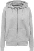 ONLY Onlnaomi L/S ZIP Hood SWT Kvinde Light Grey Melange Sweaters Regu...