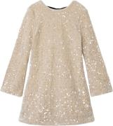 Name It Nkfrusitta LS Dress Str 128 - Jet Stream Kjoler hos Magasin