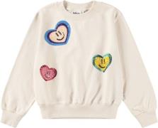 Molo Marge Str 5 år / 110 cm - Pudder Sweatshirts Bomuld hos Magasin