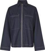 Lollys Laundry Khaill Jacket LS Kvinde Dark Blue Overgangsjakker Str L...