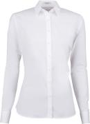 Stenströms Shirt s Poplin Stretch/jersey Kvinde White Langærmede Skjor...