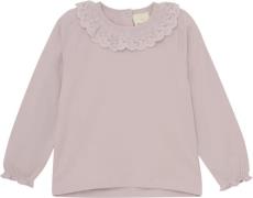 En Fant Tshirt LS Collar Str 140 - Burnished Lilac Langærmede T-shirts...