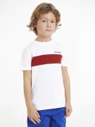 Tommy Hilfiger Colorblock Embroidery REG TEE SS Str 5 år / 110 cm - Wh...