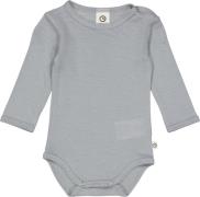 Müsli by Green Cotton Woolly Body Str 92 - Jasmin Blue Langærmede Bodi...