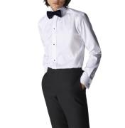 ETON White Striped Satin Tuxedo Shirt Contemporary Fit Mand Hvid Langæ...