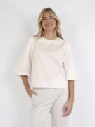 Neo Noir Lorraine Poplin Blouse Kvinde Ivory Kortærmede Bluser Str 40 ...