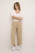 Kaffe Kanaya Culotte Pants Kvinde Classic Sand Bukser Med Brede Ben St...