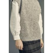 A-VIEW Patrisia Knit Vest Kvinde Brown Sweaters Str XS - hos Magasin