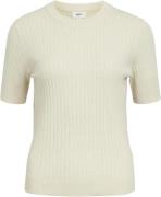 Object Objnoelle S/S Knit Tshirt Noos Kvinde Sandshell/melange Kortærm...