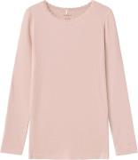 Name It Nkfkab LS Slim TOP Noos Str 116 - Sepia Rose Langærmede T-shir...