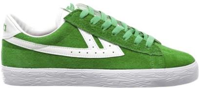 Warrior Shanghai Dime Mand Green-white Canvas Tongue Sneakers Str 40 -...