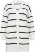 Wasabiconcept Wasamanda Stripe 7 Kvinde 1100c Offwhite Combi Cardigans...