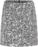 Bruuns Bazaar Frangibbsanna Skirt Kvinde Black/white Korte Nederdele S...