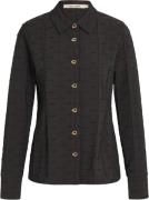 Rue de Femme ¤ Emily Shirt RdF ¤ Kvinde Black Langærmede Skjorter Str ...