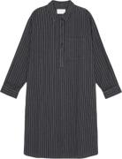 Moshi Moshi Mind Relieve Shirtdress Stripe Kvinde Moonless / Taupe Mid...