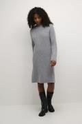 Kaffe Karinya Knit Dress Kvinde Grey Melange Midi Kjoler Str L - hos M...