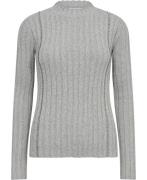 Patrizia Pepe Maglia/knit Kvinde Mineral Gray Melange Sweaters Str 38 ...