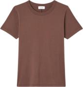 American Vintage Gami21h24 Kvinde Brown Kortærmede T-shirts Str L - Bo...