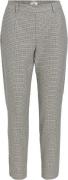 Object Objlisa Slim Pant AOP Noos Kvinde Sandshell/rabbit/black Checks...