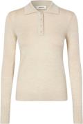 Modström Hirokimd Polo Kvinde Summer Sand Sweaters Str L - Uld hos Mag...