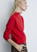 MANGO High Collar Sweater Kvinde Red Sweaters Str L - hos Magasin